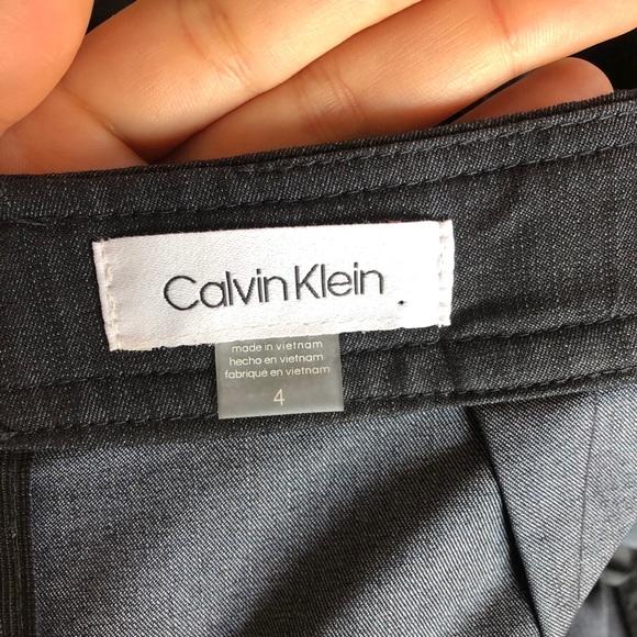 Calvin Klein Gray Chambray Wrap Jumpsuit NWOT - Picture 8 of 11